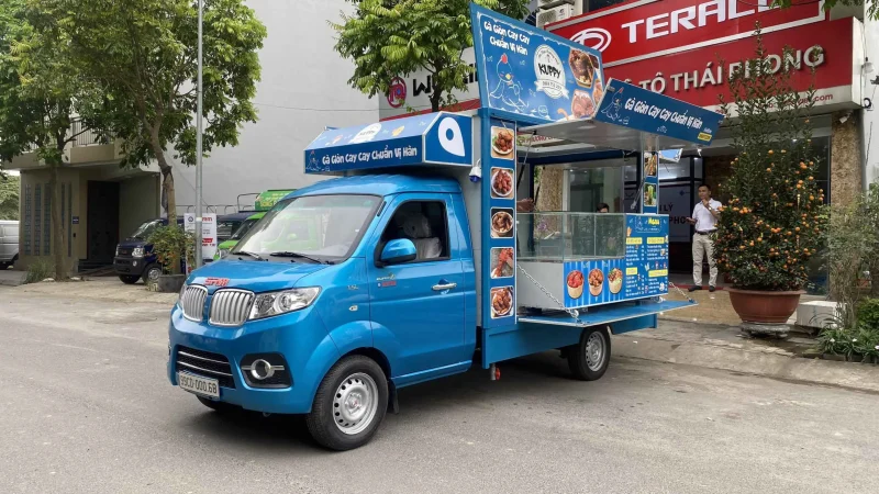 Xe ô tô bán Gà Rán – Cafe – Trà Chanh – Trà Sữa lưu động