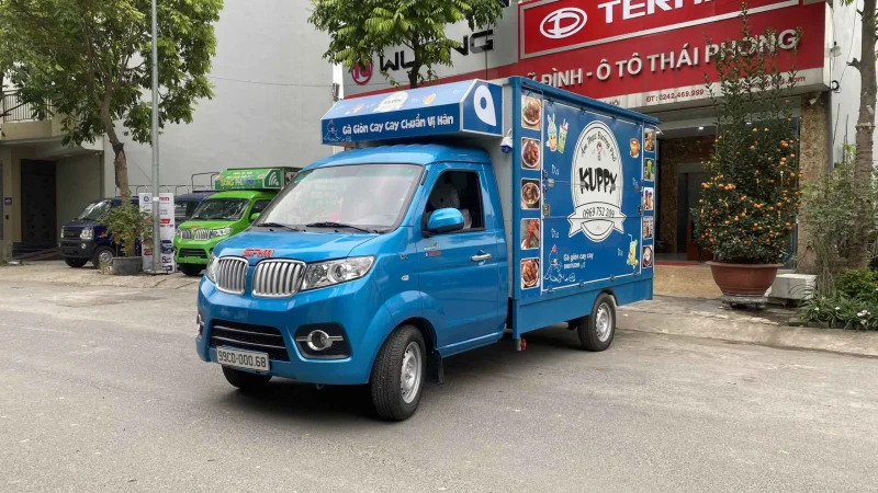 Xe ô tô bán Gà Rán – Cafe – Trà Chanh – Trà Sữa lưu động