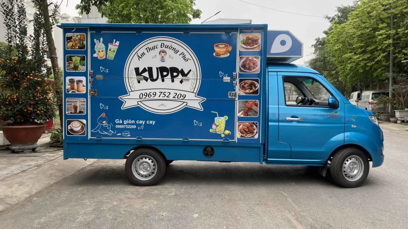 Xe ô tô bán Gà Rán – Cafe – Trà Chanh – Trà Sữa lưu động